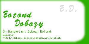 botond dobozy business card